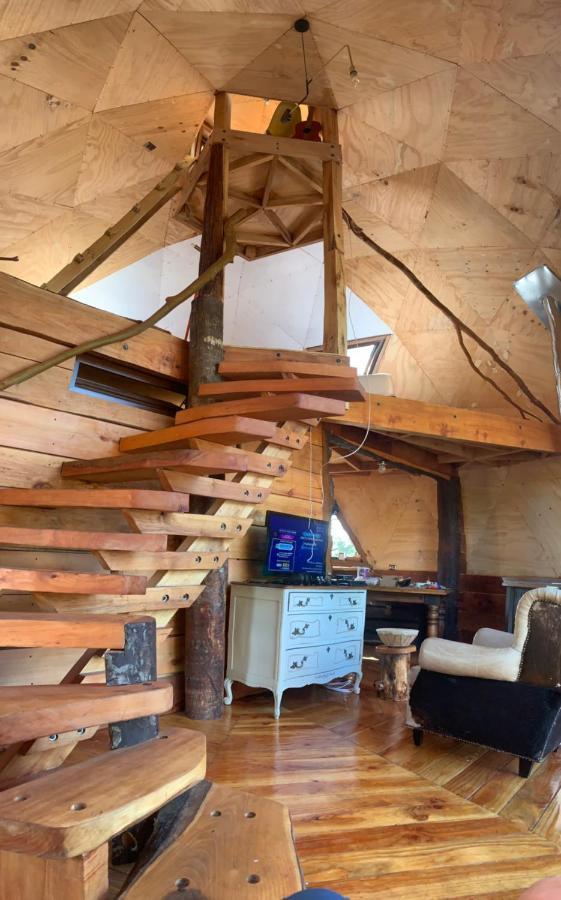 Domo Conguillio Conecta con tu energía sagrada junto al Salto Truful Truful con una vista majestuosa que podrás disfrutar en una tinaja Una experiencia que alineará tu espíritu y tu energía interior Vívelo Melipeuco Exterior foto