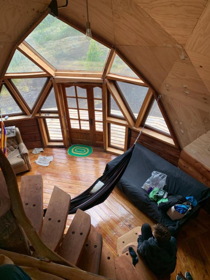 Domo Conguillio Conecta con tu energía sagrada junto al Salto Truful Truful con una vista majestuosa que podrás disfrutar en una tinaja Una experiencia que alineará tu espíritu y tu energía interior Vívelo Melipeuco Exterior foto