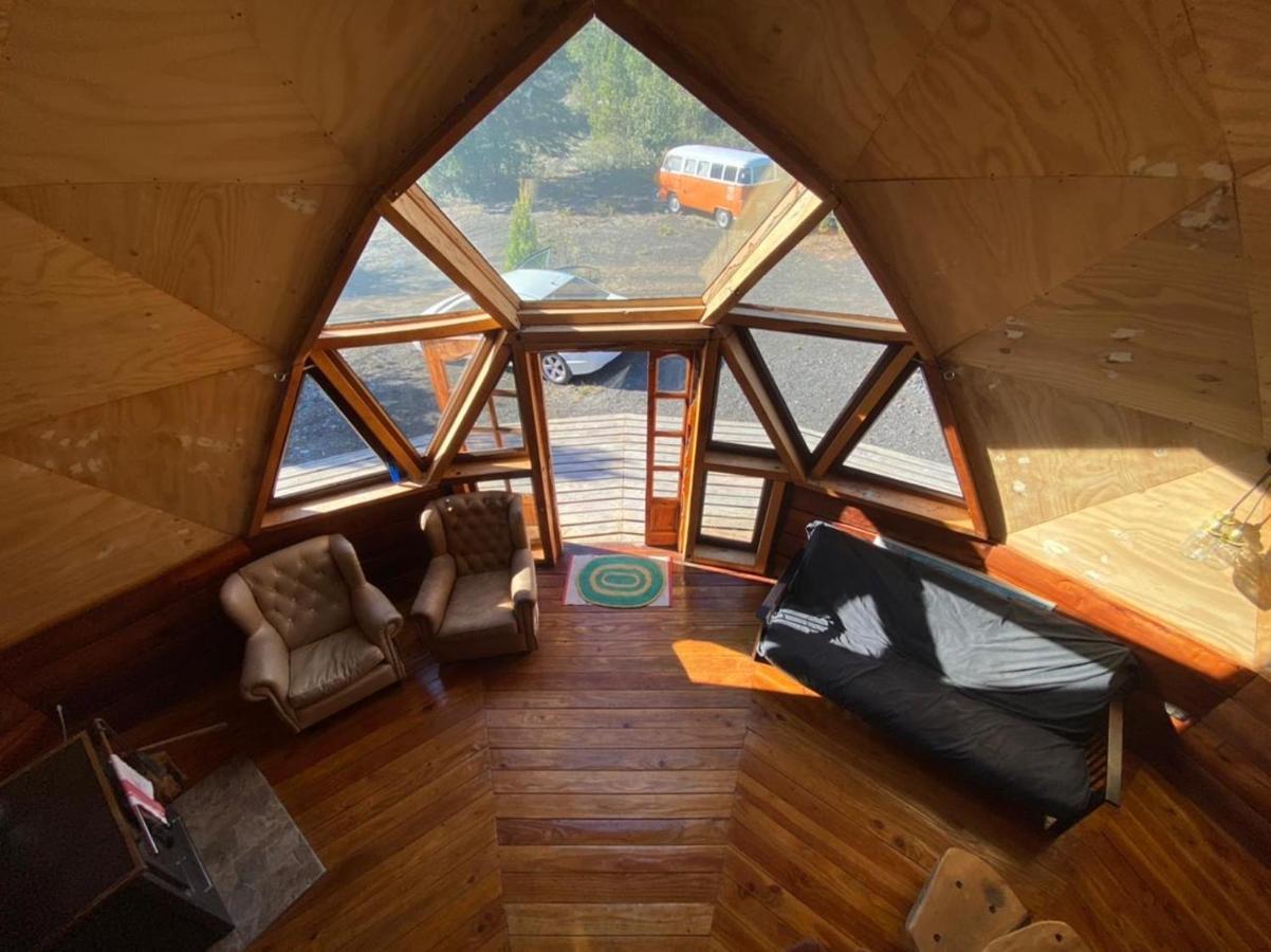 Domo Conguillio Conecta con tu energía sagrada junto al Salto Truful Truful con una vista majestuosa que podrás disfrutar en una tinaja Una experiencia que alineará tu espíritu y tu energía interior Vívelo Melipeuco Exterior foto