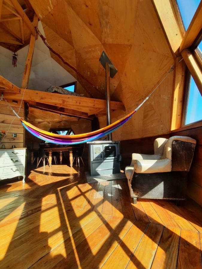 Domo Conguillio Conecta con tu energía sagrada junto al Salto Truful Truful con una vista majestuosa que podrás disfrutar en una tinaja Una experiencia que alineará tu espíritu y tu energía interior Vívelo Melipeuco Exterior foto