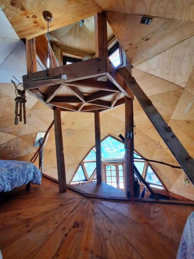 Domo Conguillio Conecta con tu energía sagrada junto al Salto Truful Truful con una vista majestuosa que podrás disfrutar en una tinaja Una experiencia que alineará tu espíritu y tu energía interior Vívelo Melipeuco Exterior foto
